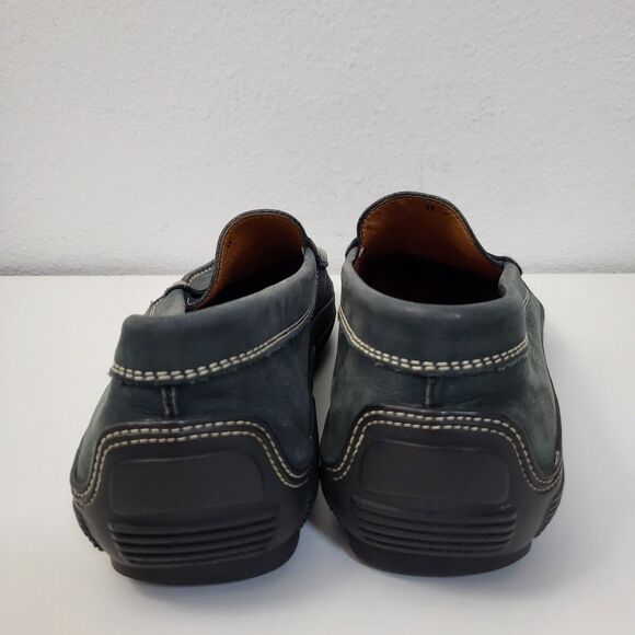 TODS Loafers Mens 11 Blue Leather Vibram Soles Casual Slip-On Driving Penny